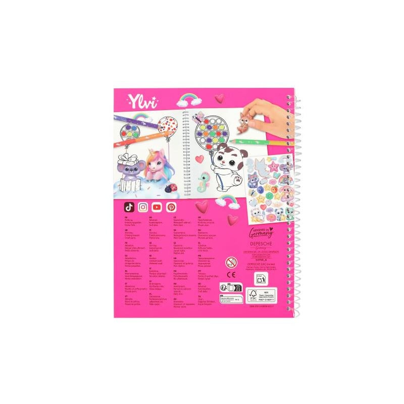 Ylvy Pop+ Paint Libro Para Colorear