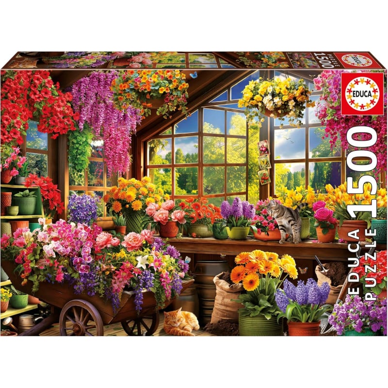 Puzzle Cobertizo De Jardinería 1500 Pzs De Educa