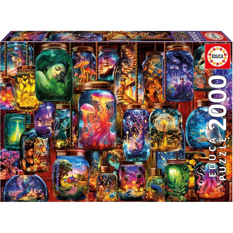 Puzzle Sueños En Frascos 2000 Pzs De Educa Borras