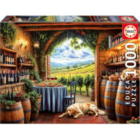 Puzzle Canes Et Vinum 1000 Pzs De Educa Borras