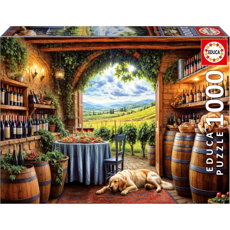 Puzzle Canes Et Vinum 1000 Pzs De Educa Borras