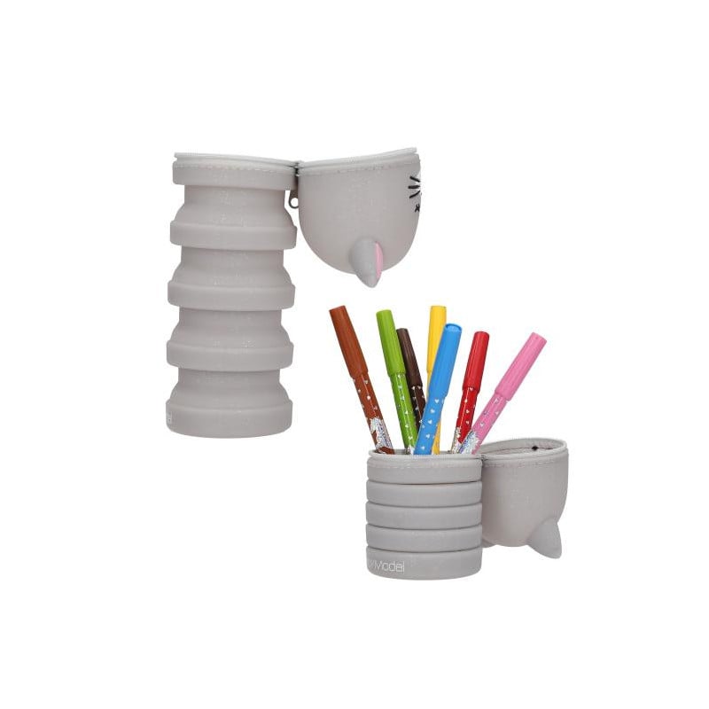 TOPModel Estuche De Silicona Para Lápices Gato Surtido