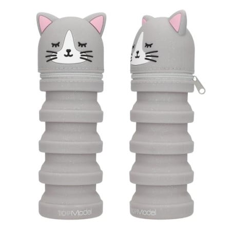 TOPModel Estuche De Silicona Para Lápices Gato Surtido
