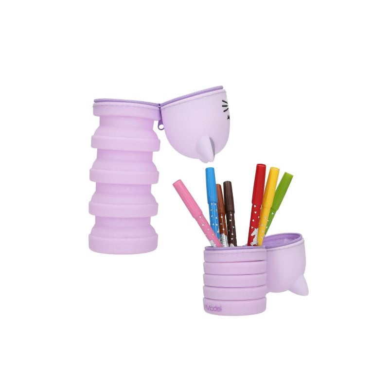 TOPModel Estuche De Silicona Para Lápices Gato Surtido