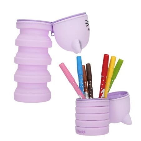 TOPModel Estuche De Silicona Para Lápices Gato Surtido