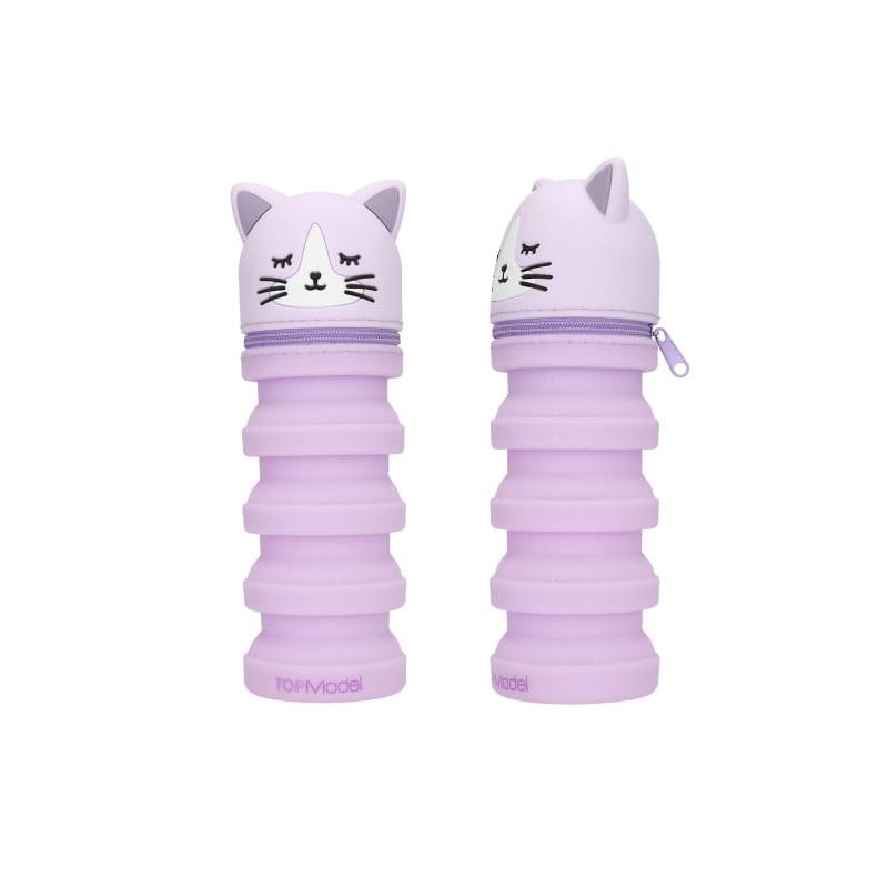 TOPModel Estuche De Silicona Para Lápices Gato Surtido