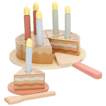WOOMAX SET TARTA CUMPLEAÑOS MADERA