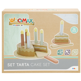 WOOMAX SET TARTA CUMPLEAÑOS MADERA