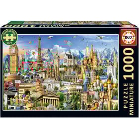 Puzzle Símbolos Europa Miniature 1000 Pzs