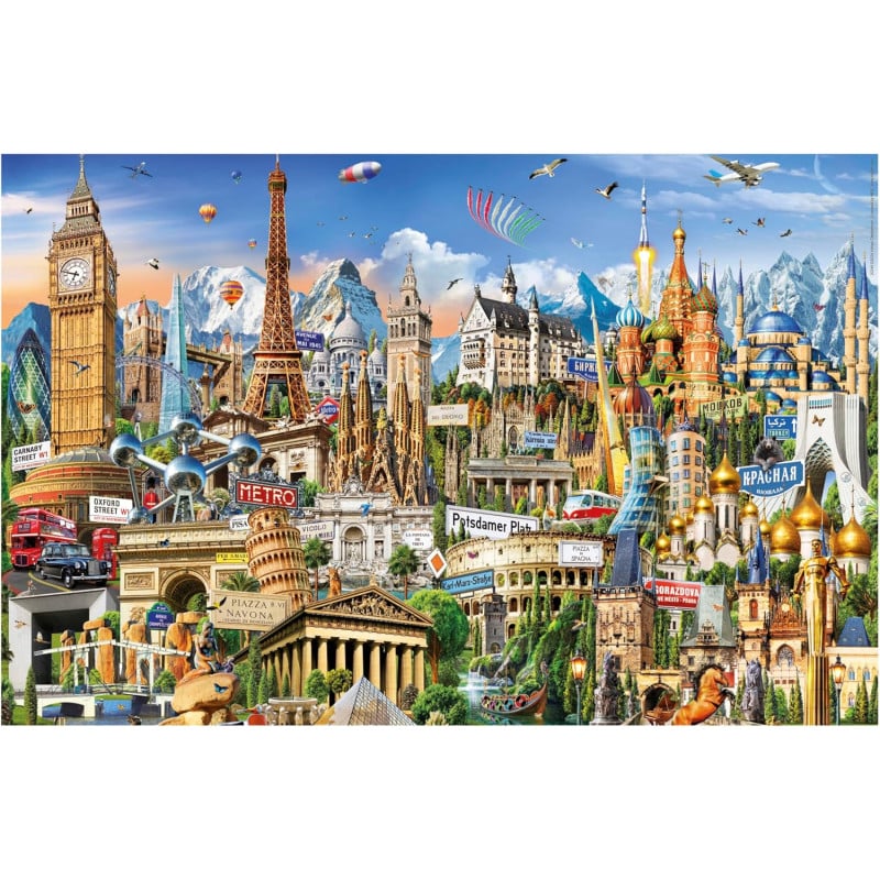 Puzzle Símbolos Europa Miniature 1000 Pzs