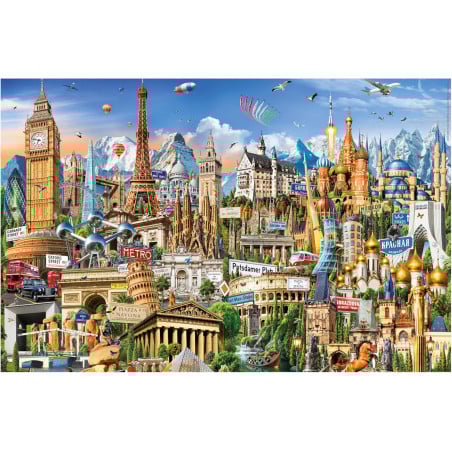 Puzzle Símbolos Europa Miniature 1000 Pzs