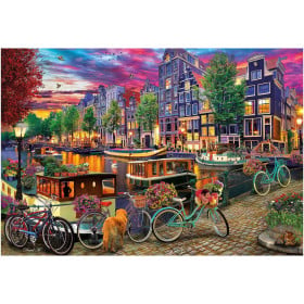 Puzzle Bicicleta En Amsterdam 6000 Pzs De Educa Borras 2