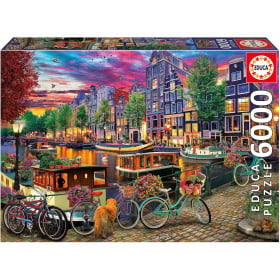 Puzzle Bicicleta En Amsterdam 6000 Pzs De Educa Borras