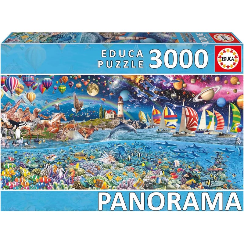 Puzzle Vida Panorama 3000 Pzs De Educa Borras