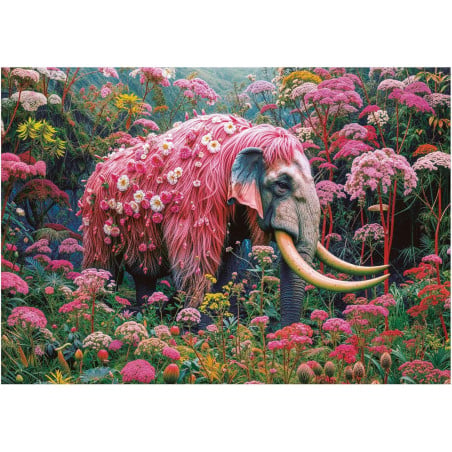 Puzzle Elefante Floral 1000 Pzs