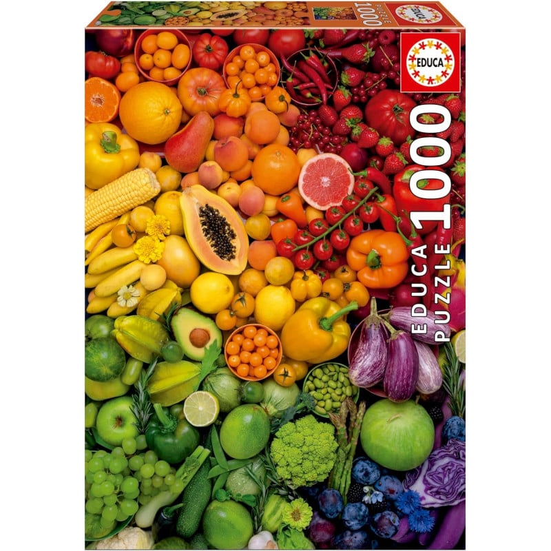 Puzzle Vitaminas De Colores 1000 Pzs De Educa Borras