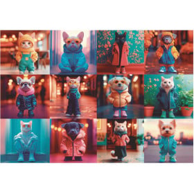 Puzzle Animales De Moda 200 Pzs De Educa Borras 2