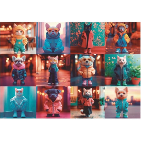 Puzzle Animales De Moda 200 Pzs