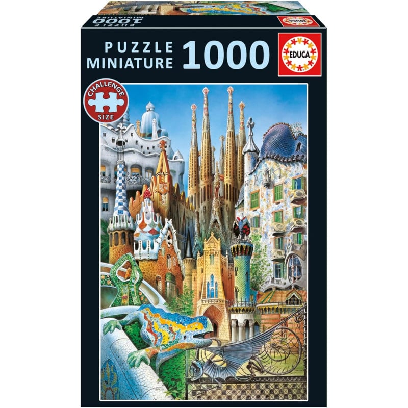 Puzzle Collage Gaudi Miniature 1000 Pzs De Educa Borras