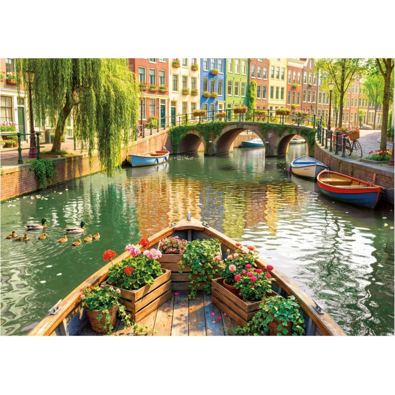 Puzzle Paseo En Barco Por Amsterdam 1000 Pzs
