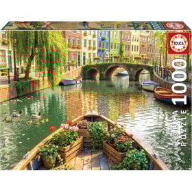 Puzzle Paseo En Barco Por Amsterdam 1000 Pzs