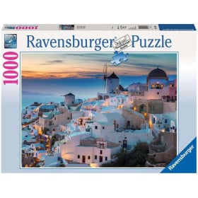 Puzzle Atardecer En Santorini 1000 Pzs De Ravensburger