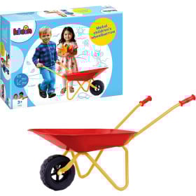 Carretilla De Metal Roja