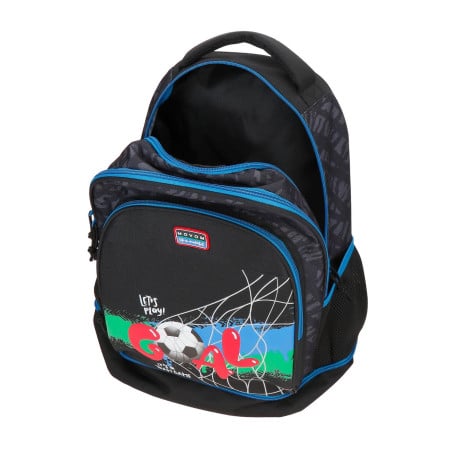Mochila Offside Negra Con Carro 43 Cm