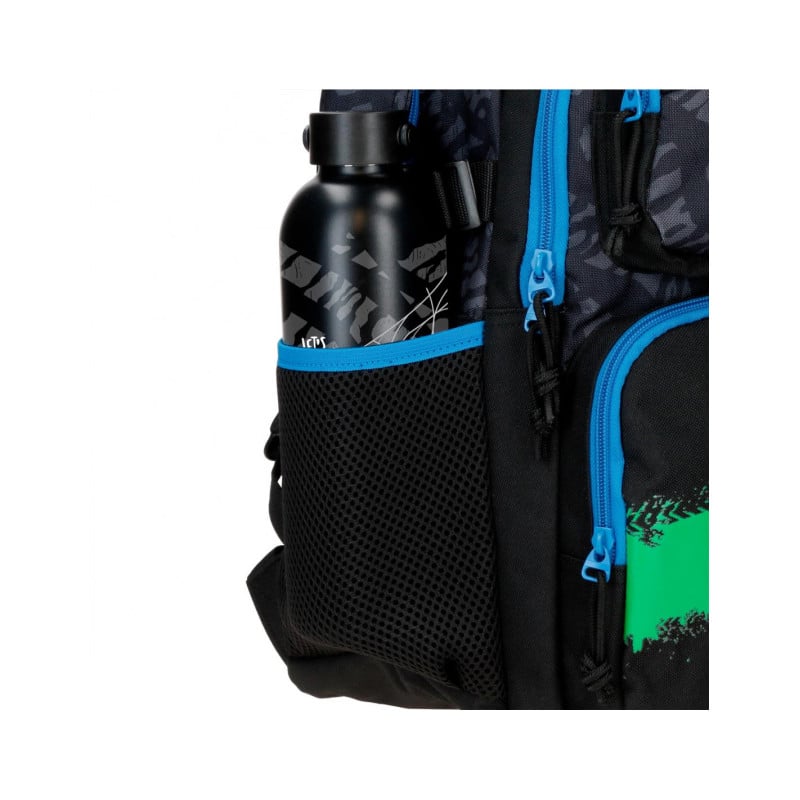 Mochila Offside Negra Con Carro 43 Cm