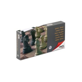 Ajedrez-Damas Magnético Grande 32X32 Cm