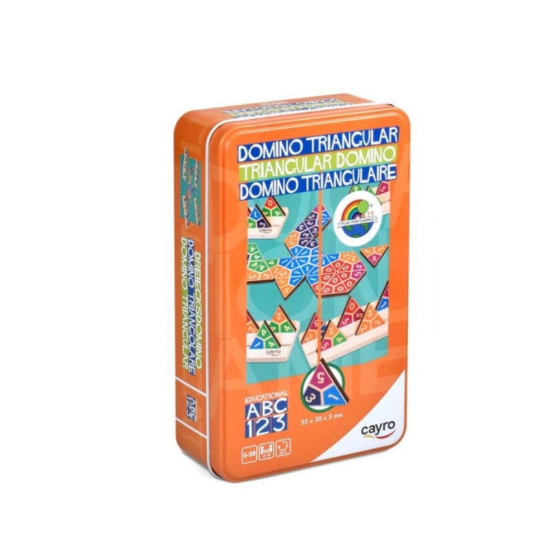 Domino Triangular Travel Metal Box