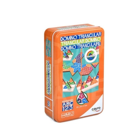 Domino Triangular Travel Metal Box