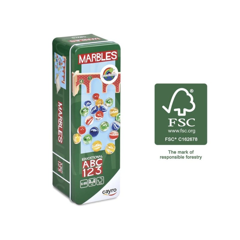 Juego De Canicas Caja Metal