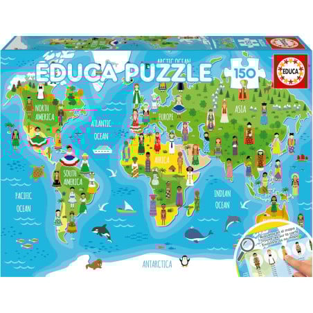 Puzzle Niñas Del Mundo 150 Pzs De Educa Borras