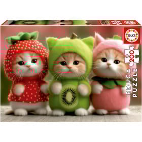 Puzzle Gatitos Frutales 200 Pzs