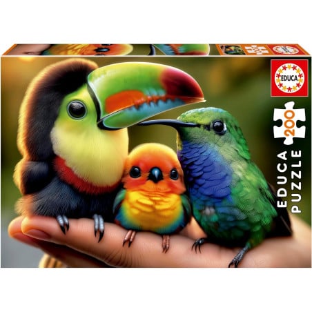 Puzzle Pajaritos Bebés 200 Pzs De Educa Borras