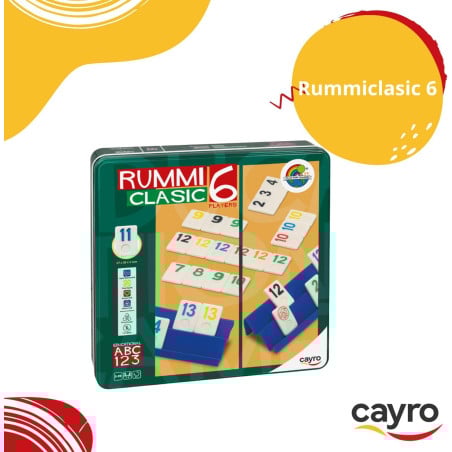 Rummi Clásico 6 Jugadores Caja Lata