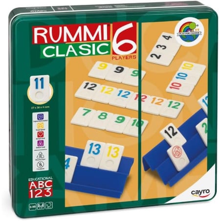 Rummi Clásico 6 Jugadores Caja Lata