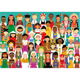 Puzzle Niñas Del Mundo 300 Pzs De Educa Borras 2
