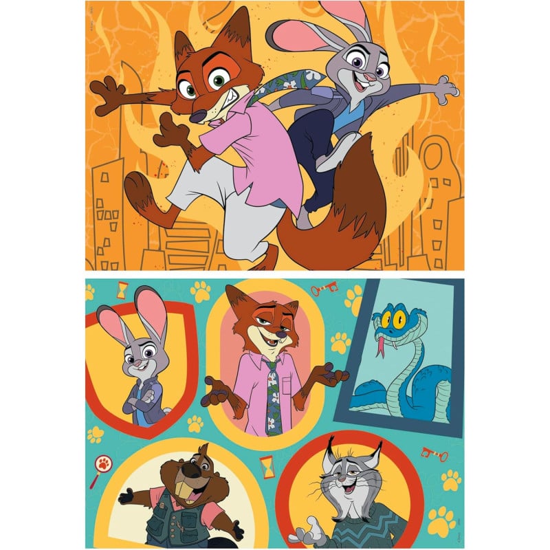 Puzzle Zootrópolis 2 2x48 Pzs