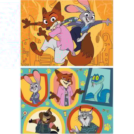 Puzzle Zootrópolis 2 2x48 Pzs