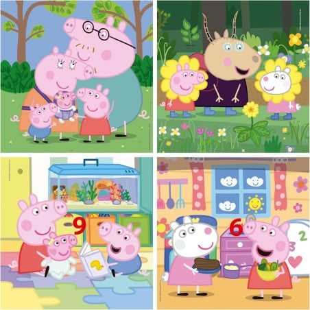 Puzzle Progresivo Peppa Pig 6/9/12/16 Pzs
