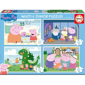 Puzzle Múltiple Peppa Pig 20/40/60/80 Pzs De Educa Borras