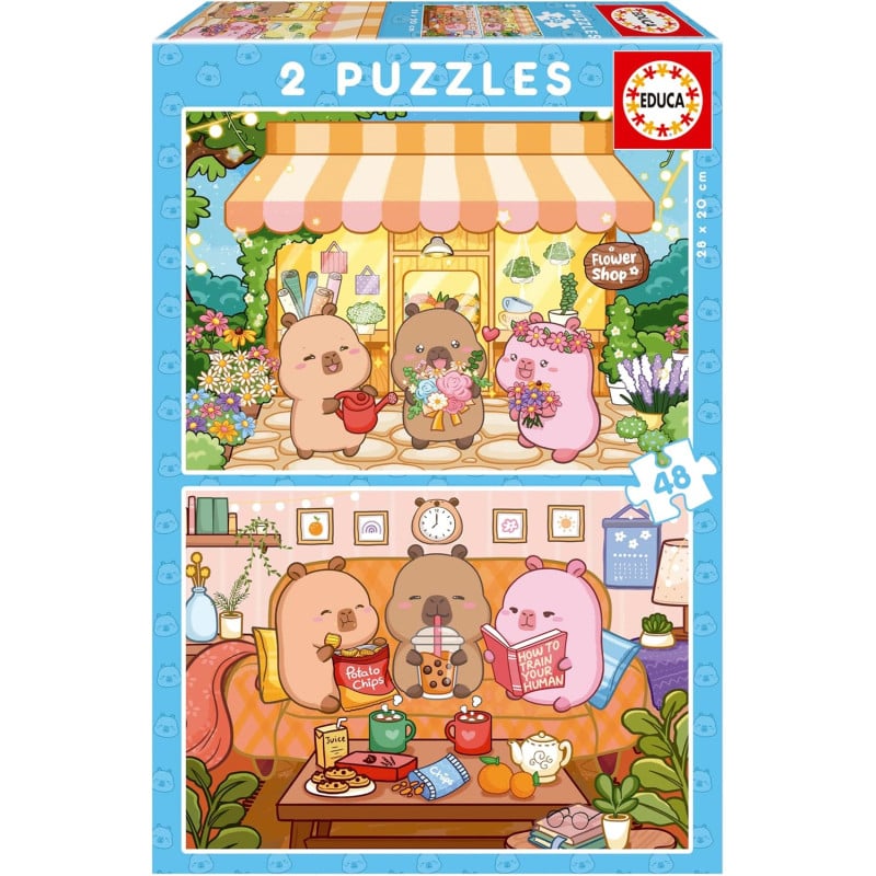 Puzzle Capyfun 2x48 Pzs De Educa Borras