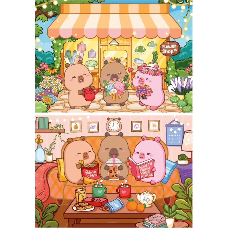 Puzzle Capyfun 2x48 Pzs