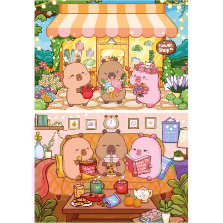 Puzzle Capyfun 2x48 Pzs