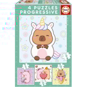 Puzzle Progresivo Capyfun 6/9/12/16 Pzs