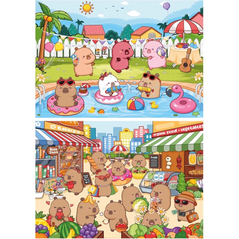 Puzzle Capyfun 2x100 Pzs
