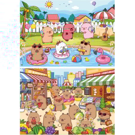 Puzzle Capyfun 2x100 Pzs