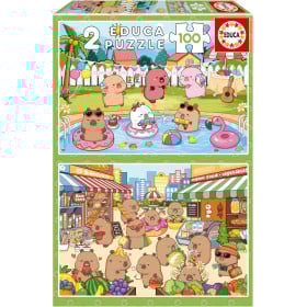 Puzzle Capyfun 2x100 Pzs